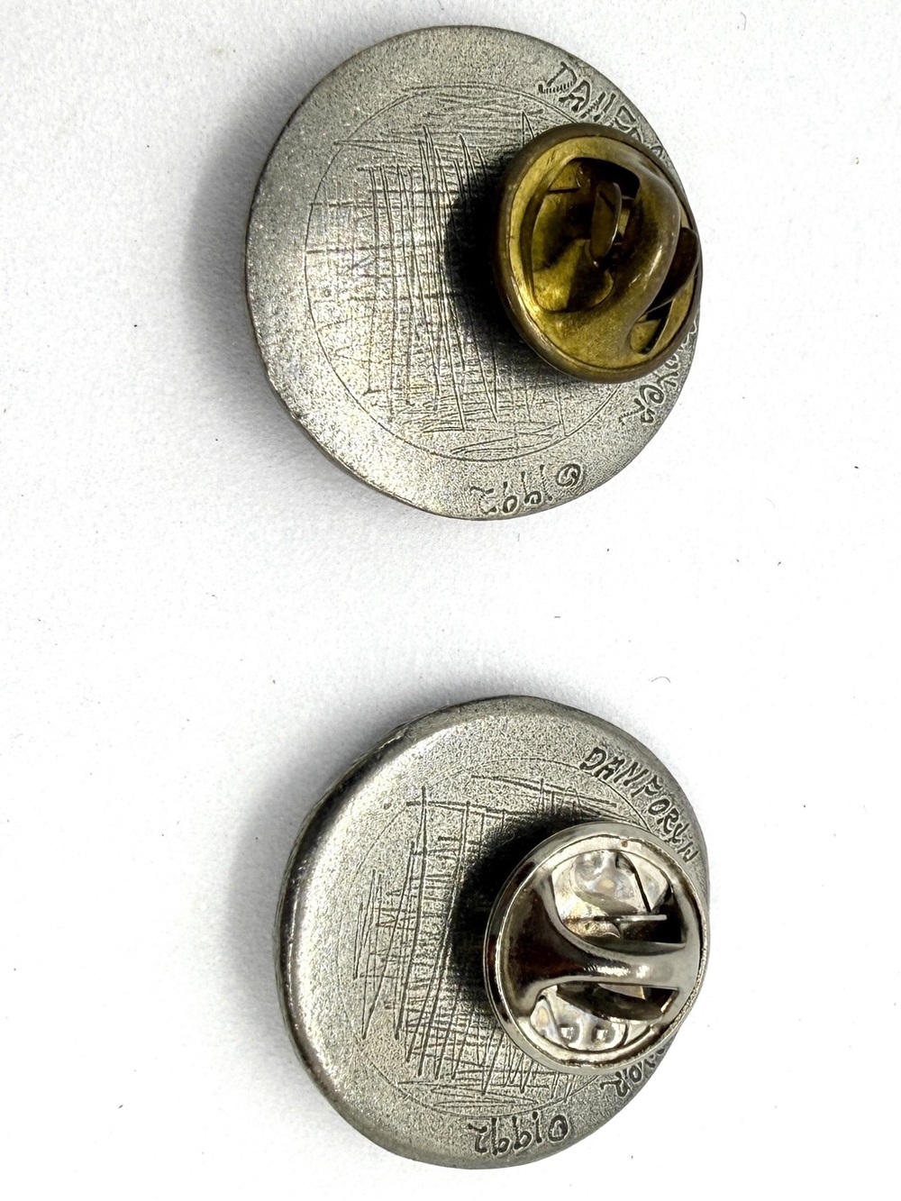 Signed Danforth Pewter 1992 Sun & Moon Celestial Scatter Pin Set USA - Picture 5 of 8